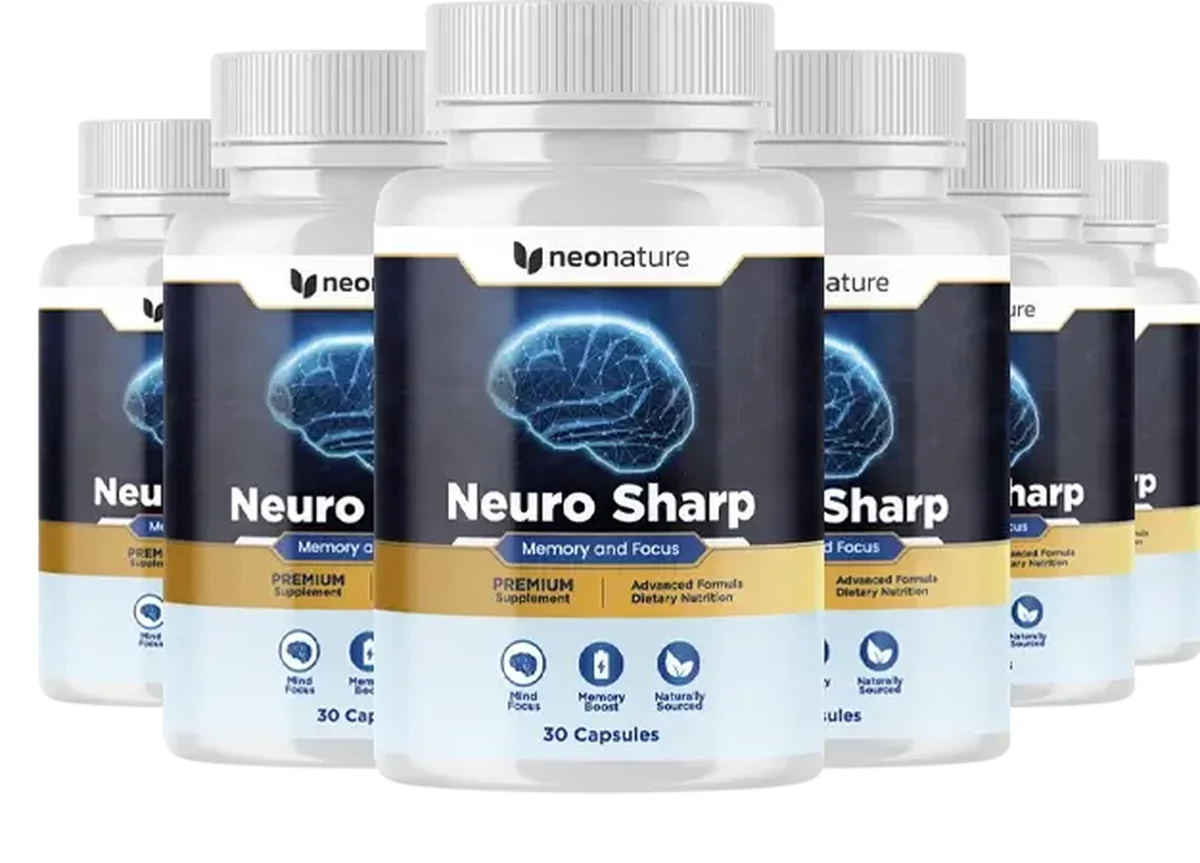 Neuro Sharp memory and focus supplement bottles